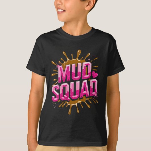Womens Womans Muddy Mud Run Squad Mudding Running T-shirt (Voorkant)