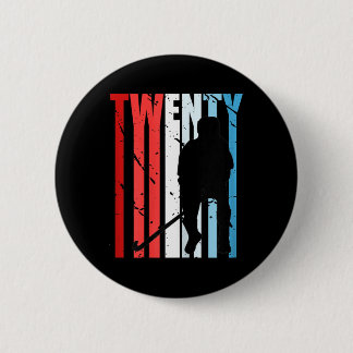 Womens Womens Field Hockey 48th Birthday Player Te Ronde Button 5,7 Cm