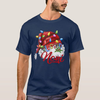 Womens Womens zonder toni Santa Hat Xmas Light87 T-shirt
