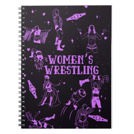 Women's Wrestling Fan Notebook Journal Notitieboek (Voorkant)