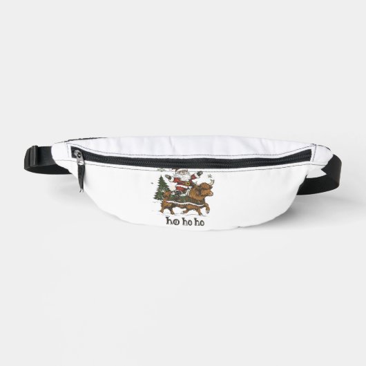 Womens Xmas Tree Lighting Santa Riding Highland Co (Recto)