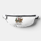 Womens Xmas Tree Lighting Santa Riding Highland Co (Poser)