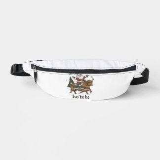 Womens Xmas Tree Lighting Santa Riding Highland Co Heuptasje