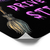 Womens Yes I Can Drive A Stick Funny Witch Hat Hal Poster (Hoek)