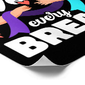 Womens You Are Worth Every Breath Depression Aware Poster (Hoek)