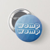 Womp Geometric Blue Ronde Button 5,7 Cm (Voorkant /achterkant)