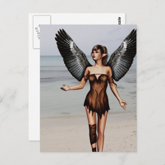 Wond Angel Briefkaart (Voorkant / Achterkant)