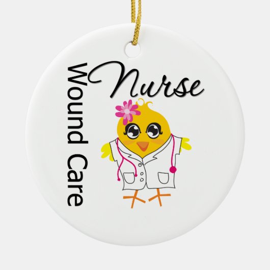 Wond Care Nurse Chick Keramisch Ornament (Voorkant)