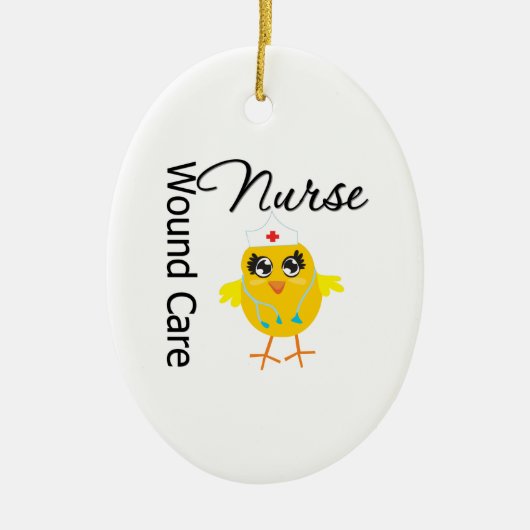 Wond Care Nurse Chick v1 Keramisch Ornament (Voorkant)