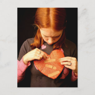 Wond hart briefkaart