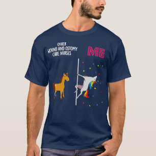 Wond Ostomy Care verpleegster Unicorn anderen T-shirt