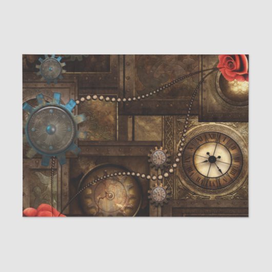 Wondeful steampunk-ontwerp tissuepapier (Voorkant)
