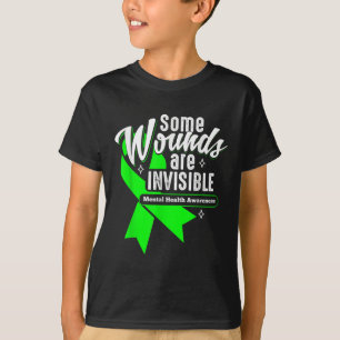 Wonden zijn onzichtbaar voor de geestelijke gezond t-shirt