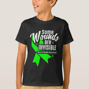 Wonden zijn onzichtbaar voor de geestelijke gezond t-shirt