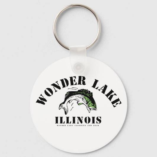 Wonder Bass Mannen 2.25" Basic Button Sleutelhange Sleutelhanger (Voorkant)