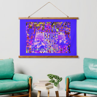 Wonder Flore Art Bois Tourné Tapisserie murale