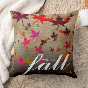 Wonder Herfst Multi-Colored Autumn Leaves op Canva Kussen