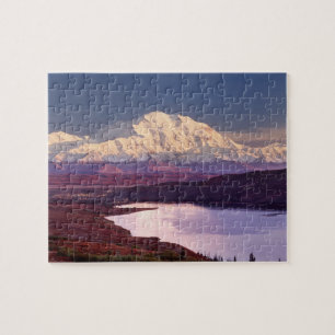 Wonder Lake en Mt. Denali bij zonsopgang in Legpuzzel