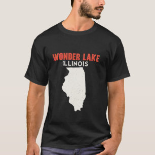 Wonder Lake Illinois USA State America Travel Illi T-shirt