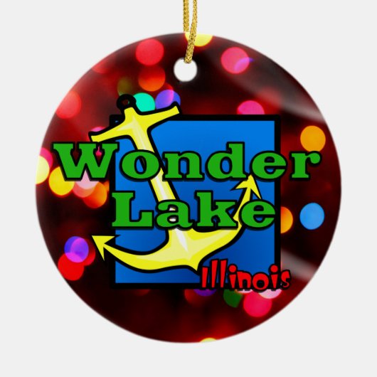Wonder Lake Lights Circle Ornament (Voorkant)