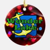 Wonder Lake Lights Circle Ornament (Achterkant)