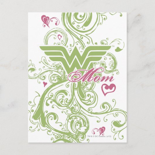 Wonder Mam Swirls Briefkaart (Voorkant)