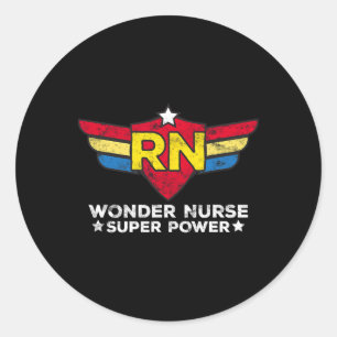 Wonder Nurse Rn Geregistreerde Verpleegster Gift S Ronde Sticker