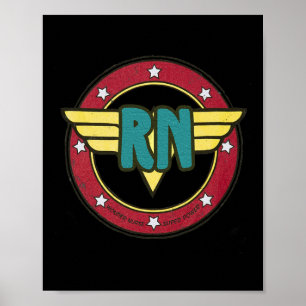  Wonder Nurse Rn Superhero Verontwaardigd Poster