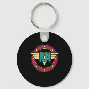 Wonder Nurse Rn Superhero Verontwaardigd Sleutelhanger