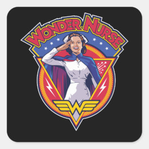 Wonder Nurse Vierkante Sticker