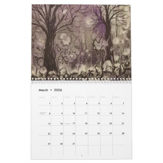 Wonder of Trees 2022 Calendrier (Mar 2026)