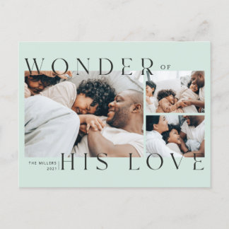 Wonder over zijn liefdeskerstBriefkaart Feestdagenkaart