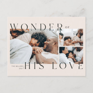 Wonder over zijn liefdeskerstBriefkaart Feestdagenkaart