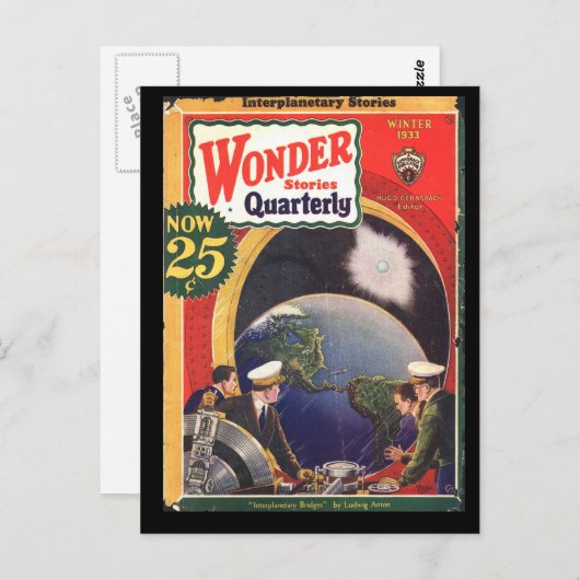 Wonder Stories Quarterly v04 n02 (1933-Wi.Stellar) Briefkaart (Voorkant / Achterkant)