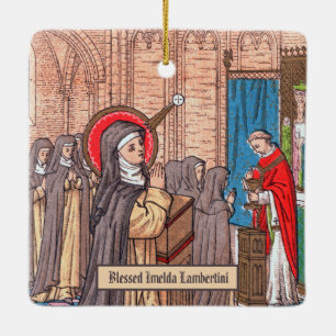 Wonder van de Zalige Imelda Lambertini (VVP 010) Keramisch Ornament