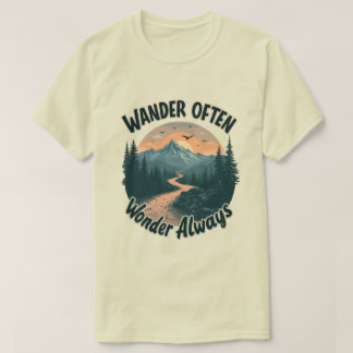 Wonder Veelal Wonder Altijd Avonturenliefhebbers T-shirt