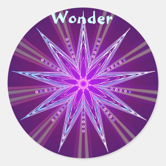 Wonder (Virtue sticker) Ronde Sticker (Voorkant)