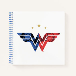 Wonder Voman Modern & Retro Comic Overlay Logo Notitieboek