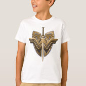Wonder-vrouwsymbool met zwaard justitie t-shirt (Voorkant)