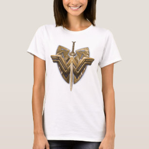 Wonder-vrouwsymbool met zwaard justitie t-shirt