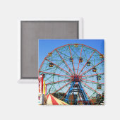 Wonder Wheel - Coney Island, aimant NYC (Recto/Verso)