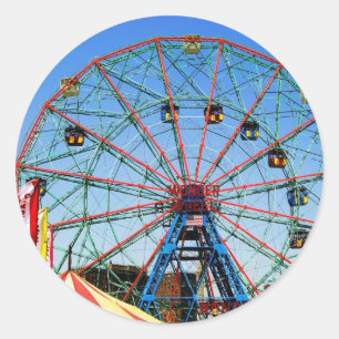 Wonder Wheel - Coney Island, autocollant NYC
