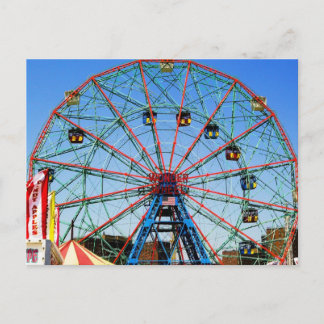Wonder Wheel - Coney Island, carte postale NYC