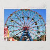 Wonder Wheel - Coney Island, carte postale NYC (Devant)