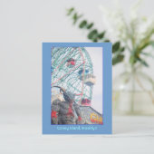 Wonder Wheel met Demon (Coney Is., NY) briefkaart (Staand voorkant)