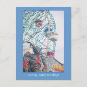 Wonder Wheel met Demon (Coney Is., NY) briefkaart