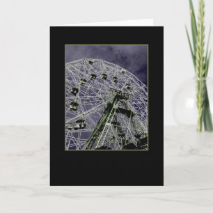 Wonder Wheel Psychedelische Lege Wenskaart Kaart
