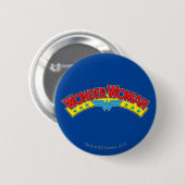 Wonder Woman 1987 Comic Book Logo Ronde Button 5,7 Cm (Voorkant /achterkant)