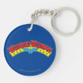Wonder Woman 1987 Comic Book Logo Sleutelhanger (Achterkant)