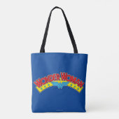 Wonder Woman 1987 Comic Book Logo Tote Bag (Achterkant)
